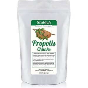 Stakich PURE PROPOLIS CHUNKS 4 oz (113g)- 100% Pure, Raw, All Natural